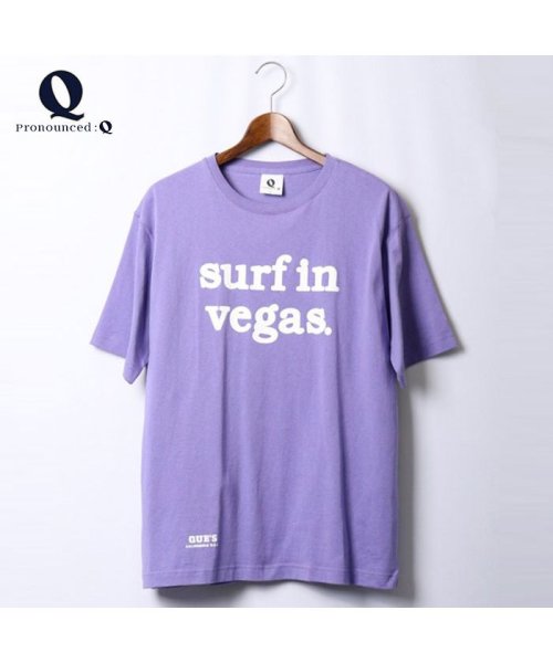Q(キュー)/【QUE　/ キュー】　USAコットン　surfin vegas ロゴ　SURF/サーフTEE　/img22