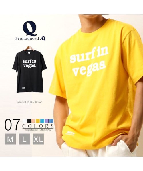 Q(キュー)/【QUE　/ キュー】　USAコットン　surfin vegas ロゴ　SURF/サーフTEE　/img29