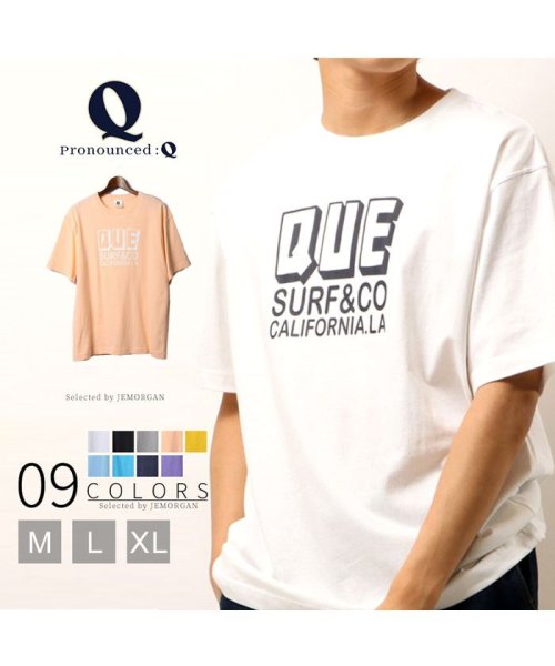 Q(キュー)/【QUE　/ キュー】　USAコットン　QUE ロゴ　SURF/サーフTEE　/img01