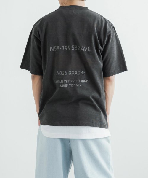 Rocky Monroe(ロッキーモンロー)/Tシャツ 半袖 カットソー メンズ レディース ビッグシルエット オーバーサイズ ワイド クルーネック ピグメント ヘビーオンス 厚手 カジュアル シンプル ス/img17