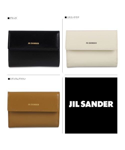 Jil Sander(ジル・サンダー)/ ジルサンダー JIL SANDER 財布 三つ折り ベビー ウォレット レディース 本革 BABY WALLET ブラック ホワイト ブラウン 黒 白 JSP/img02