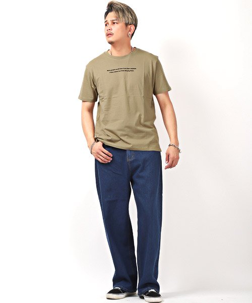 LUXSTYLE(ラグスタイル)/ロゴプリントBIGTシャツ/Tシャツ メンズ 半袖 5分袖 ビッグシルエット ロゴ プリント/img05