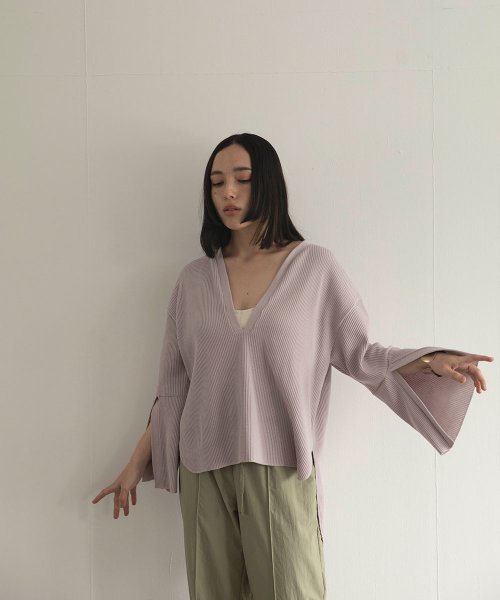 marjour(マージュール)/COLOR THERMAL SLIT TEE/img17