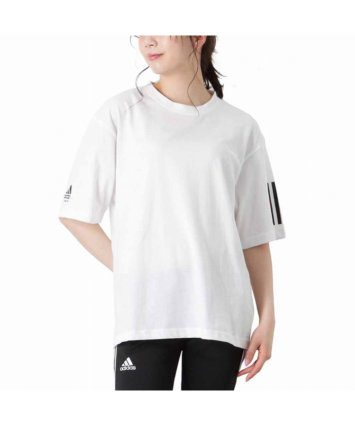 adidas アディダス 袖ラインプリントTシャツ 39183007