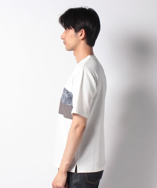 JEANS MATE(ジーンズメイト)/【BLUESTANDARD】ドライワッフル切替Tシャツ/img01