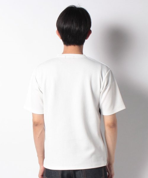 JEANS MATE(ジーンズメイト)/【BLUESTANDARD】ドライワッフル切替Tシャツ/img02