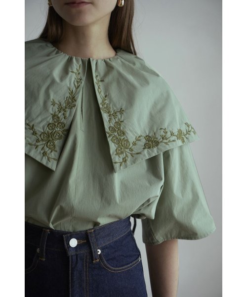 CLANE(クラネ)/BIG COLLAR EMBROIDERY TOPS/img17