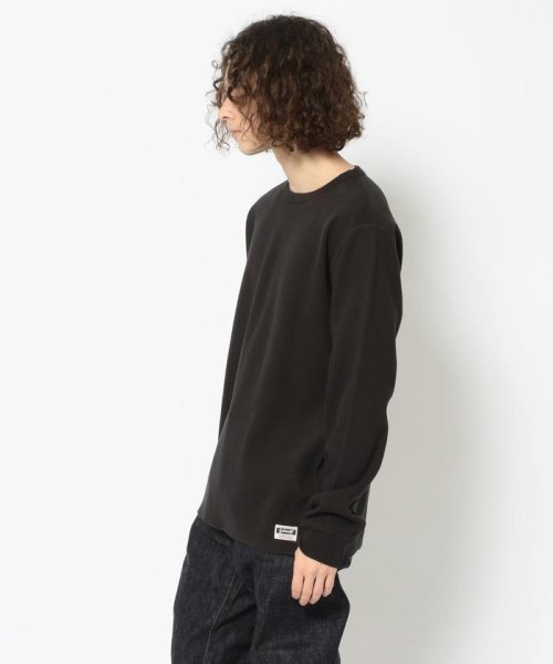 Schott(ショット)/LS HONEYCOMB CREWNECK T－SHIRT/ハニカム クルーネック Tシャツ/img01