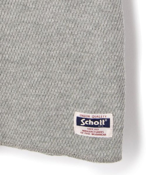Schott(ショット)/LS HONEYCOMB CREWNECK T－SHIRT/ハニカム クルーネック Tシャツ/img12