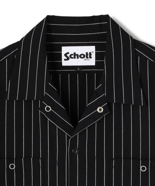 Schott(ショット)/TC WORK SHIRT JAPAN STRIPE/ストライプ ワークシャツ/img01