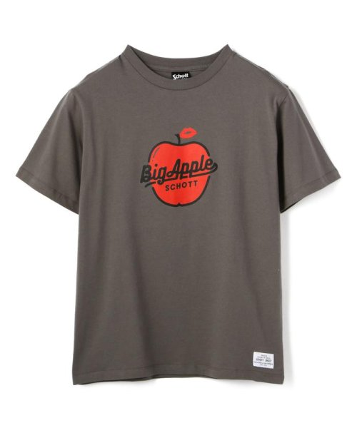 Schott(ショット)/BIG APPLE T－SHIRT/ウィメンズ ビッグ アップル Tシャツ/img01