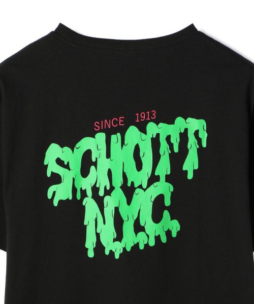 Schott(ショット)/ MELT LOGO T－SHIRT/ウィメンズ メルトロゴ Tシャツ/img06
