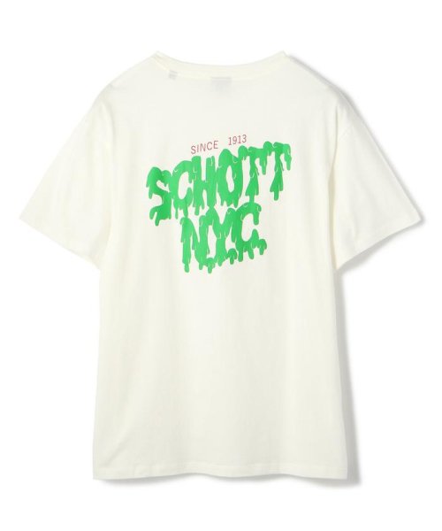 Schott(ショット)/ MELT LOGO T－SHIRT/ウィメンズ メルトロゴ Tシャツ/img07