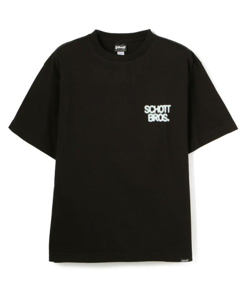 Schott(ショット)/SKULL HEAD NEONSIGN T－SHIRT/スカルヘッド ネオンサイン Tシャツ/img01