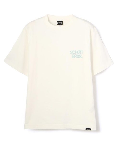 Schott(ショット)/SKULL HEAD NEONSIGN T－SHIRT/スカルヘッド ネオンサイン Tシャツ/img02