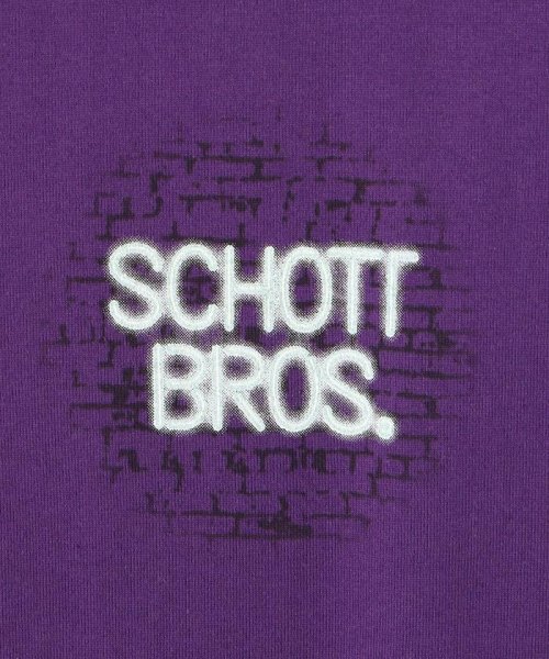 Schott(ショット)/SKULL HEAD NEONSIGN T－SHIRT/スカルヘッド ネオンサイン Tシャツ/img06