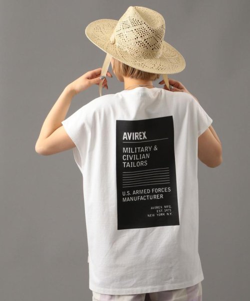 AVIREX(AVIREX)/スリーブレス バックプリント Tシャツ/SLEEVELESS BACKPRINT T－SHIRT/アヴィレックス/AVIREX/img01