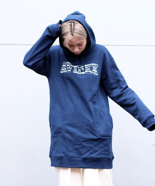 AVIREX(AVIREX)/フーデッド ロゴ ワンピース/ HOODED LOGO ONEPIECE/img08