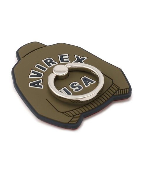 AVIREX(AVIREX)/シリコン スマホリング MA－1 ロゴ/SMART PHONE RING MA－1 LOGO/img01