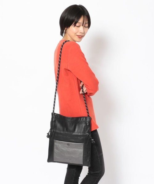 AVIREX(AVIREX)/カウレザーコンビ巾着バッグ/COW LEATHER DRAWSTRING SHOULDER BAG/img08