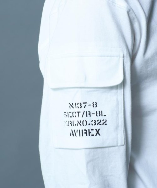 AVIREX(AVIREX)/ファティーグ クルーネック 長袖 Tシャツ/LONG SLEEVE FATIGUE CREW NECK T－SHIRT/img08