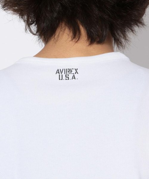 AVIREX(AVIREX)/長袖 ミニワッフル クルーネック Tシャツ/ L/S MINI WAFFLE CREW－NECK Tシャツ/img05