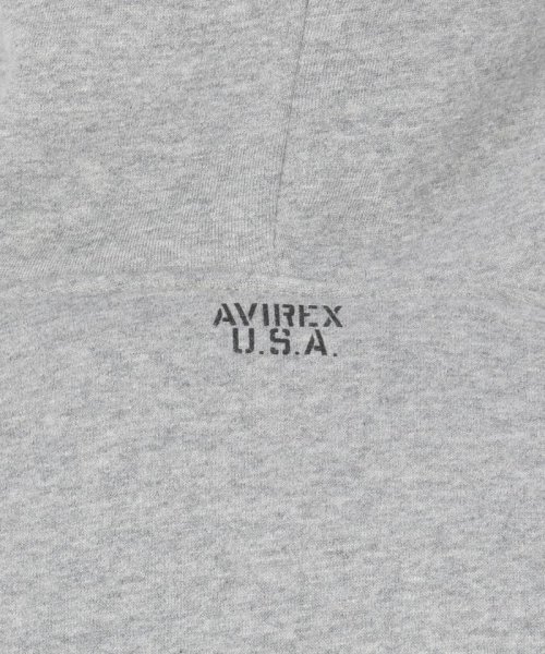 AVIREX(AVIREX)/《DAILY/デイリー》DAILY L/S SWEAT FULL ZIP PARKAデイリー ロングスリーブ スウェット /img06