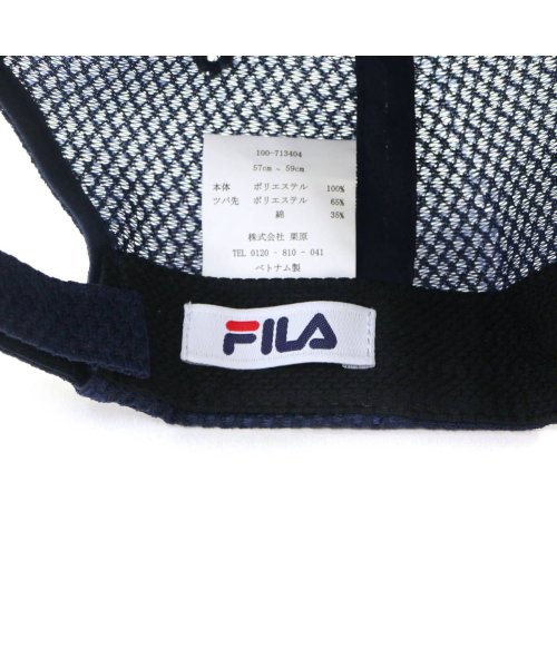 FILA(フィラ)/フィラ キャップ FILA ADLM CAP 帽子 メッシュキャップ ロゴ 吸水速乾 スポーツ 通気性 アジャスター調整 ランニング 100－713404/img12