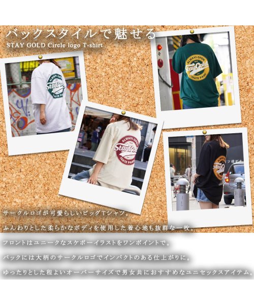 1111clothing(ワンフォークロージング)/tシャツ メンズ 半袖tシャツ レディース オーバーサイズ tシャツ ビッグシルエット トップス 半袖 カットソー 綿100% サークルロゴ スケボー ロゴt /img06