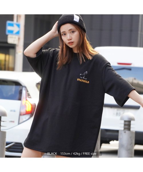 1111clothing(ワンフォークロージング)/tシャツ メンズ 半袖tシャツ レディース オーバーサイズ tシャツ ビッグシルエット トップス 半袖 カットソー 綿100% サークルロゴ スケボー ロゴt /img14