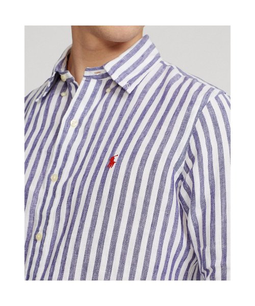 POLO RALPH LAUREN(POLO RALPH LAUREN)/クラシック フィット ストライプド リネン シャツ/img04