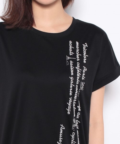 Leilian(レリアン)/ロゴ刺繍クルーネックTシャツ/img14