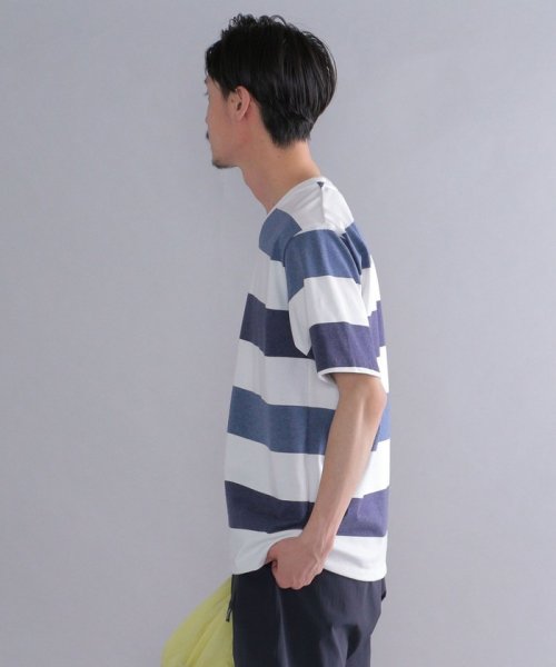 SHIPS MEN(シップス　メン)/SHIPS: japan quality ワイドボーダー Vネック Tシャツ/img12