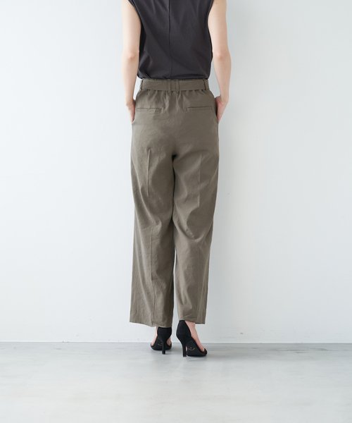 MICA&DEAL(マイカアンドディール)/tuck pants with a belt/img09