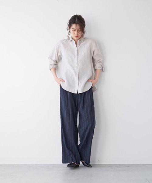 MICA&DEAL(マイカアンドディール)/tuck pants with a belt/img15