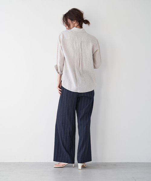 MICA&DEAL(マイカアンドディール)/tuck pants with a belt/img17