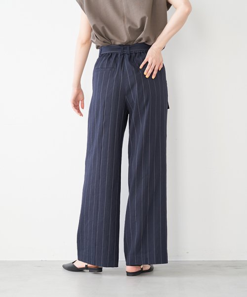 MICA&DEAL(マイカアンドディール)/tuck pants with a belt/img27