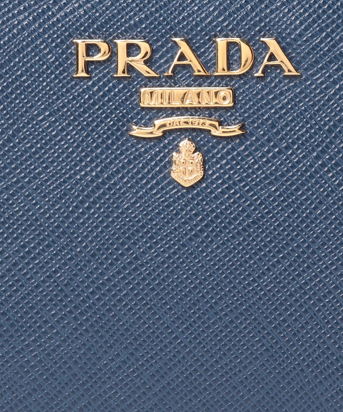セール】【PRADA】PRADA プラダ 二つ折り財布 レディース サフィアーノ 