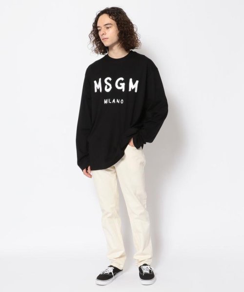 B'2nd(ビーセカンド)/MSGM（エムエスジーエム）ブラッシュロゴ 長袖Tシャツ/img07