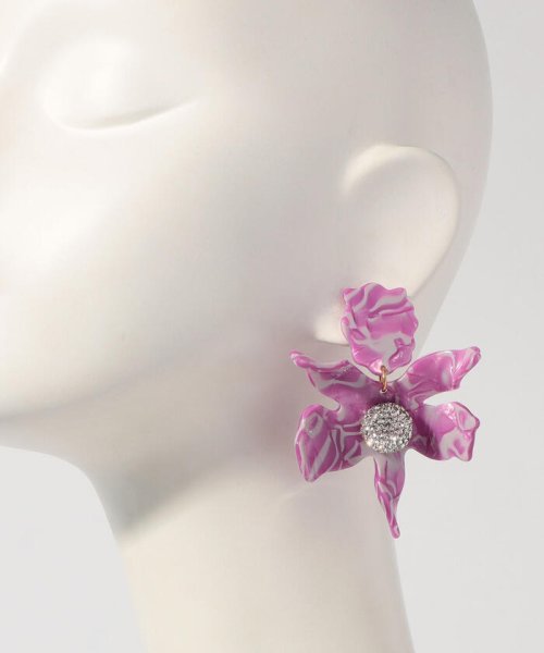 LELE SADOUGHI CRYSTAL LILY ピアス SADOUGHI