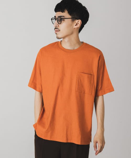 URBAN RESEARCH DOORS(アーバンリサーチドアーズ)/ストレッチリネンクルーネックTシャツ/img54