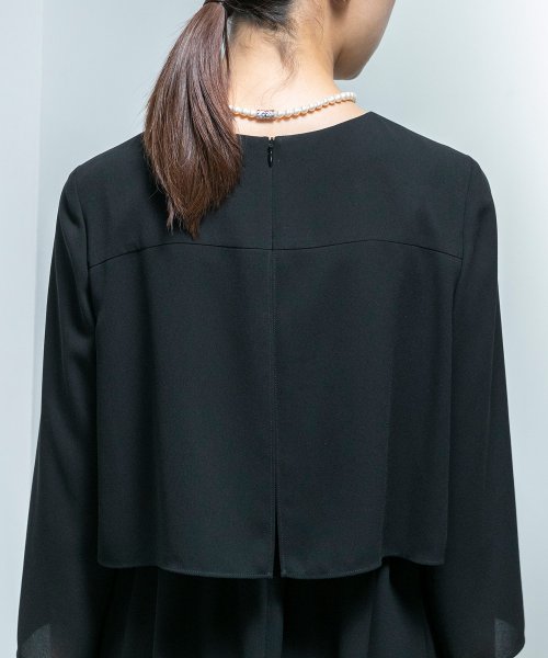 喪服/礼服/≪洗える≫フレアワンピース/ブラックフォーマルスーツ/夏/セレモニー/七五三 商品説明軽い着心地で快適に着用いただける　ブラックフォーマルワンピース東京ソワール《40代～50代にも人気》■ウエスト部分はゴ L1951291740(14850円)