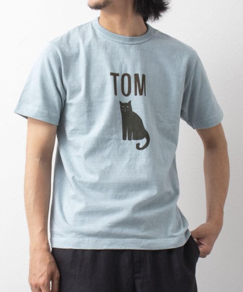 NOLLEY’S goodman(ノーリーズグッドマン)/【BARNS OUTFITTERS/バーンズアウトフィッターズ】別注 吊り編みTシャツ TOM ネコ/img07