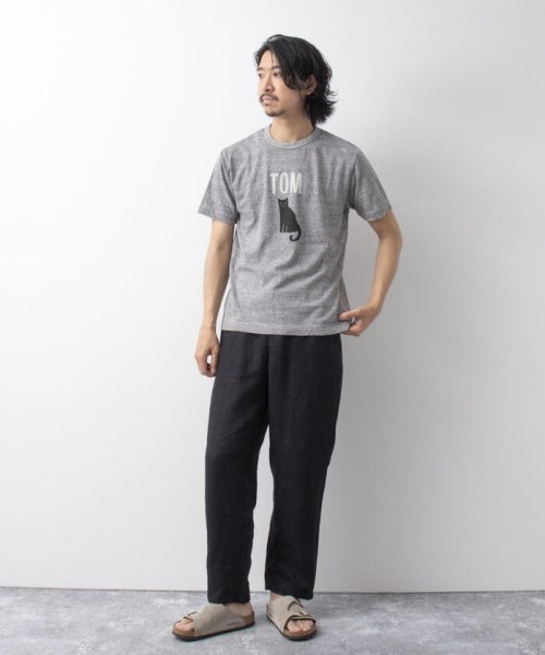 NOLLEY’S goodman(ノーリーズグッドマン)/【BARNS OUTFITTERS/バーンズアウトフィッターズ】別注 吊り編みTシャツ TOM ネコ/img16