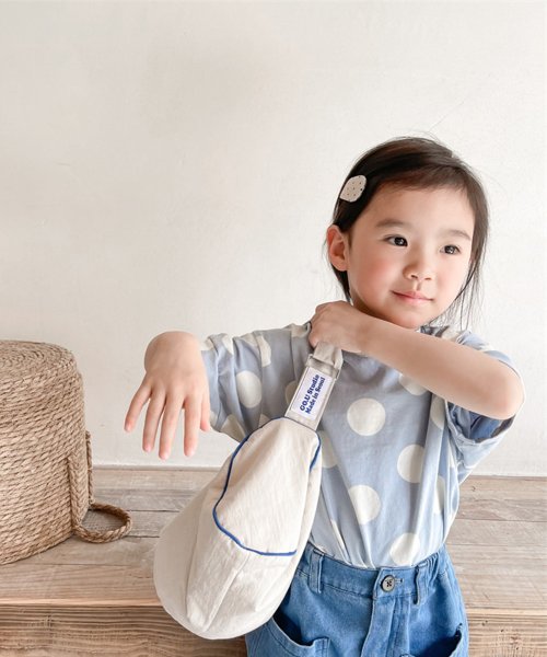 aimoha(aimoha（アイモハ）)/aimoha－KIDS－ 韓国子供服　ドット柄半袖Tシャツ キッズ tシャツ/img04