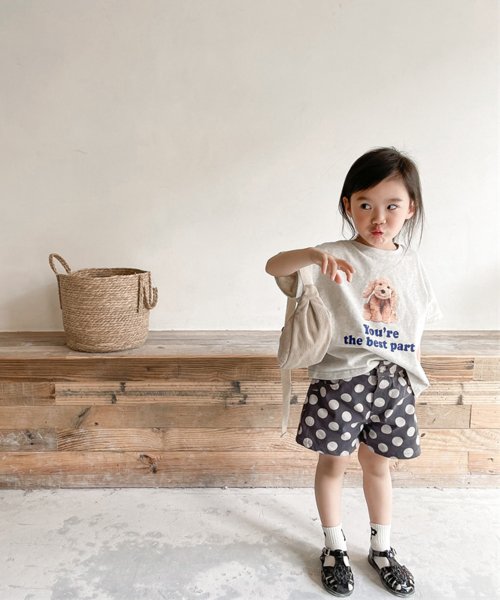 aimoha(aimoha（アイモハ）)/aimoha－KIDS－ 韓国子供服　ドット柄ショートパンツ/img02
