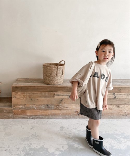 aimoha(aimoha（アイモハ）)/aimoha－KIDS－ 韓国子供服　チェック柄ハーフパンツ/img10