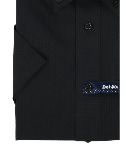 TAKA-Q(タカキュー)/ドットエアー/DotAir スタンダードフィット ボタンダウン 半袖 ニット 半袖 シャツ メンズ ワイシャツ ビジネス ノーアイロン 形態安定 yシャツ 速乾/img02