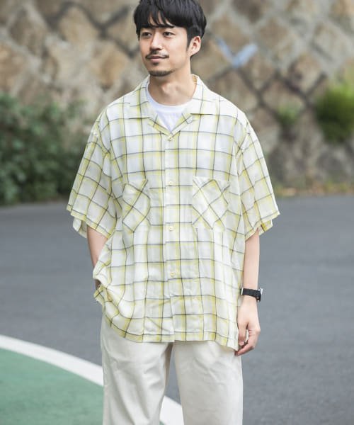 URBAN RESEARCH(アーバンリサーチ)/WORK NOT WORK　Open Collar Checked Shirts/img03