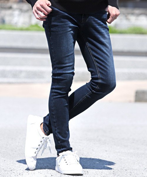 セール ストレッチスキニーパンツ スキニー デニム パンツ メンズ ストレッチ Bitter ラグスタイル Luxstyle Magaseek